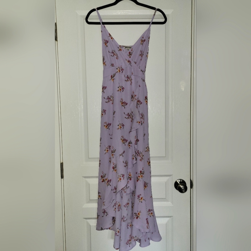 🏖🚨 INSPIRED HEARTS | Lavender Floral High-Low Dress